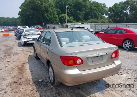 2004 Toyota Corolla Le из США, поврежденный, VIN 2T1BR32E84C258660